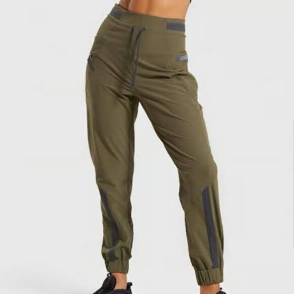 Gymshark olive green joggers M - Picture 1 of 7